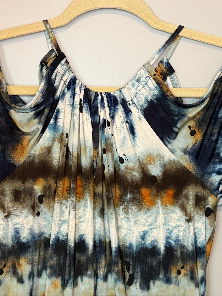 Veronica M M Cold Shoulder Tie-Dye Cold Tunic Dress — image 2 of 7